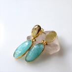 アマゾナイトとルチルクォーツのドロ...