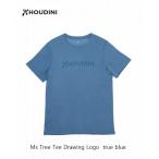 フーディニ HOUDINI Ms Tree Tee Drawing Logo 417 true blue メンズ Tシャツ