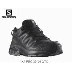 ショッピングランニングシューズ サロモン トレイルランニングシューズ SALOMON XA PRO 3D V9 GTX BlackPhantomPewter ゴアテックス アウトドア L47270100