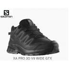 �T������ �g���C�������j���O�V���[�Y SALOMON XA PRO 3D V9 WIDE GTX BlackPhantomPewter ���C�h �S�A�e�b�N�X �A�E�g�h�A �X�j�[�J�[