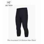 アークテリクス ARC'TERYX Rho Insulated 3/4 Bottom Men Black インナー スキー スノボ トレッキング インシュレーテッド ボトム 国内正規品 X00000738801