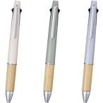 三菱鉛筆 MITSUBISHI ジェットストリーム 多機能ペン 4&1 BAMBOO バンブー 全3色 軸色:ブルーグレー インク色:黒、赤、青、緑 ボール径:0.5
