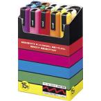 三菱鉛筆 MITSUBISHI ユニ uni ポスカ POSCA 水性マーカー サインペン 中字丸芯 15色セット PC5M15C