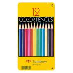 トンボ Tombow 色鉛筆 12色セット 色鉛筆NQ 丸軸 缶入り CB-NQ12C