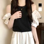 オープンショルダーブラウス春夏服秋...
