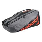 6шт.@ место хранения Babolat (Babolat) 2025 RH6 PURE STRIKE ракетка держатель 6 чистый Strike чехол для ракетки теннис сумка 751249-100 carbon gray (25y9m)