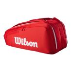 9шт.@ место хранения Wilson (Wilson) 2025 SUPER TOUR 9PK super Tour 9PK чехол для ракетки WR8036701001 красный (25y4m)