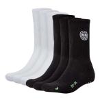 6 пара комплект (2 цвет ) BIDI BADU( биде .badu) унисекс matayo(Matayo) Crew Tec носки A323047213- черный × белый (23y12m)