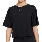  Nike (NIKE) 2025 SU Junior ( девушки ) YTH one relax doDri-FIT короткий рукав футболка Short рукав FZ5602-010 черный × белый (25y4m тренировка )