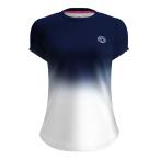 40%OFF ликвидация запасов специальная цена BIDI BADU( биде .badu) Junior ( девушки ) CREWglatiento игра рубашка стандартный G1620002-DBLWH темно-голубой ×WH(23y2m теннис )