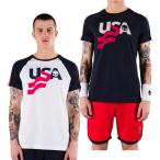 在庫処分特価 USA Capsule 海外サイズ HYDROGEN(ハイドロゲン) 2022 メンズ USA コットン 半袖Tシャツ T00556(22y8mテニス)