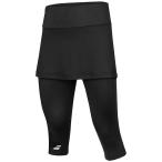 US размер Babolat (Babolat) женский тренировка s Capri юбка имеется брюки 4WP1152-2000 черный × черный (20y2m теннис )