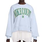  Япония размер Nike (NIKE) 2025 SP женский COURT PHOENIX FLEECE over большой размер вырез лодочкой длинный рукав спортивная фуфайка HQ0352-085(25y1m теннис )