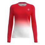  за границей размер BIDI BADU( биде .badu) женский CREWglatiento футболка с длинным рукавом стандартный W1330001-RDWH красный × белый 