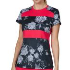 ＵＳサイズ Sofibella(ソフィベラ) レディース ROSE GARDEN ローズガーデン 半袖Tシャツ 2033-BLR ブラックローズ(22y2mテニス)
