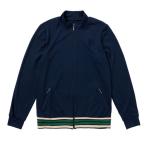 売尽しセール！】韓国系テニスウェア LOVEFORTY(ラブフォーティ) レディース LINE-POINT JERSEY ラインポイント ジップ ジャージ ジャケット ネイビー