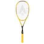 「ガット張上済」KARAKAL(カラカル) TEC PRO ELITE テック プロ エリート (140g) 海外正規品 スカッシュラケット KS1516-イエロー×ブラック(21y9m)[AC]