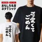おもしろTシャツ 文字 半袖 メンズ レディース キッズ 面白いtシャツ バックプリント 日本語 漢字 名言 迷言 格言 可愛くてごめん