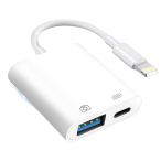 iPhone USB изменение адаптер Lightning USB 3 камера адаптер внезапный скорость зарядка подсветка OTG кабель интерактивный высокая скорость . отправка фотография 