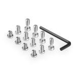 SmallRig 1/4 дюймовый винт камера фиксация винт 12 шт. комплект камера прекращение винт 1/4 дюймовый ручка 1/4"-20s красный камера прекращение винт Quick li