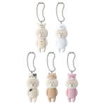 ショッピングモコモコ なりきりビションフリーゼたちの Capsule flockiesチャーム by N’s work 全5種セット コンプ コンプリートセット