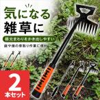 2個セット 草取りレーキ 2WAY 選べる 除草道具 草削り 根かき 雑草取り 園芸 ガーデニング 庭畑 花壇 家庭菜園 土ならし 農作業 ラバー持ち