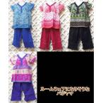 パジャマ 女の子の寝巻き レディースルームウェア ボーイッシュビビッドカラー 上下セット ハーフパンツ