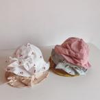 5カラー キッズ さくらんぼ リボン バケットハット 韓国子供服 目安2歳〜4歳用