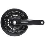 Shimano シマノ クランク 左右セット フロントチェーンホイール FC-TY501 6/7/8x3sp 42-34-24T チェーンガード付 ブラック