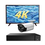 800万画素 防犯カメラ セット カメラ1台 HDD1TB 32インチ 4Ｋモニター付属 特別セット  AV-VFS8MP-M【セール特別セット】