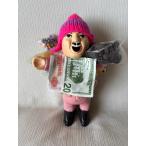 ショッピングエケコ 全身ピンク！祈祷済みエケコ人形 18cmハート付 (送料無料)