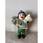 全身緑色！健康運 祈祷済みエケコ人形 18cmハート付 (送料無料)