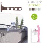 物干し竿受け 屋外 ベランダ 川口技研 ホスクリーン 腰壁用 HDS型45cm 収納型 スタンド 2本1セット 30kgまで 物干し 壁付け 物干し金物 物干金物 壁付 おしゃれ