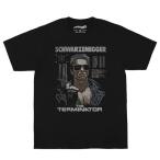 メンズ レディース 半袖Tシャツ 映画 アート Tシャツ Terminator ターミネーター ブラック 色落ちブラック
