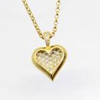 * б/у прекрасный товар *18 золотой diamond 1.00ct Heart дизайн подвеска есть колье 