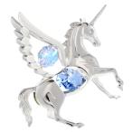 [ бесплатная доставка ][ дополнение ] Aurora Pegasus украшение день рождения подарок женщина мужчина .. предмет лошадь . год Swarovski crystal 