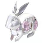 【送料無料】【おまけ付】ウサギ 置物 2 誕生日プレゼント 女性 男性 友達 縁起物 うさぎ 兎 兎年 うさぎ年 クリスタル