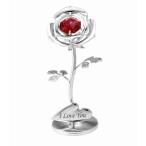 【送料無料】【おまけ付】小さな 薔薇 置物 2 誕生日プレゼント バラ フラワー ギフト 女性 母の日 スワロフスキー クリスタル