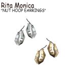 Yahoo! Yahoo!ショッピング(ヤフー ショッピング)リタモニカ ピアス Rita Monica NUT HOOP EARRINGS ナット フープ イヤリングス WHITE ホワイト GOLD ゴールド 韓国アクセサリー 1000000757 ACC