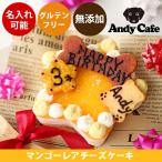 犬用ケーキ 誕生日 無添加  グルテンフリー ドッグケーキ 名入れ 手作り 犬用 犬 記念日ケーキ ドッグフード マンゴー レアチーズケーキ お祝い