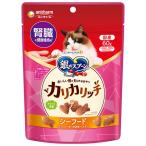 ユニチャーム　銀のスプーン　おいしい顔が見られるおやつ　腎臓の健康維持用　カリカリッチ　シーフード　60g