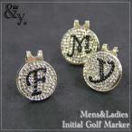 [ черный бриллиант × черный ] Golf маркер (габарит) &amp;y. and You Schic . initial Golf маркер (габарит) название inserting подарок мяч Mark 
