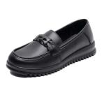  Loafer женский толщина низ подошва туфли без застежки мягкий soft кожа ходить на работу посещение школы усталость трудно коричневый n ключ туфли-лодочки работа офис легкий 