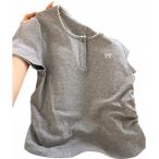 Tシャツ レディース 半袖 レース リボン トップス 大人可愛い フレンチガーリー シャーリング カットソー 夏服 襟レース 着痩せ
