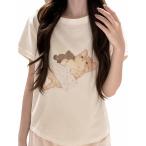 tシャツレディース半袖猫柄プリント...