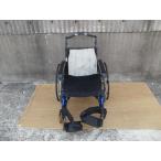 TS-23-1028-02  クッション代用品、背もたれ汚れあり、座面下破れ有　MIKI　ミキ　自走式車椅子 ライラック・スタンダード　