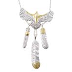 Yahoo! Yahoo!ショッピング(ヤフー ショッピング)ネイティブ アメリカン フェザーネックレス シルバーチェーン ゴールド メンズ インディアンジュエリー メンズアクセサリー inj-019