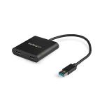 StarTech.com USB 3.0 - HDMI конверсионный адаптор /2 экран /4K30Hz+1080p/Windows только macOS ChromeOS Linux не соответствует USB32HD2