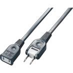 Yazawa ヤザワ 耐トラ付延長コード 2m 1個口 黒 Y02102BK