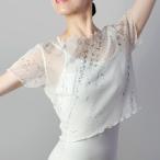 バレエ トップス シャツ 子供 大人 キャプスリーブ 半袖 五分袖 七分袖 長袖 日本製 アートコレクション メッシュトップ 01